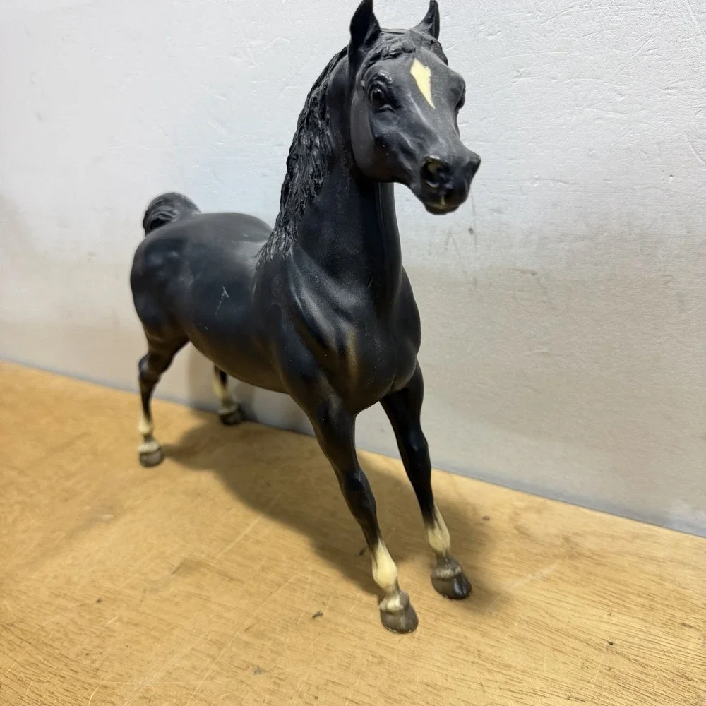 Vintage Breyer Morgan Stallion #48 Black Stretch Model Horse Traditional Cm